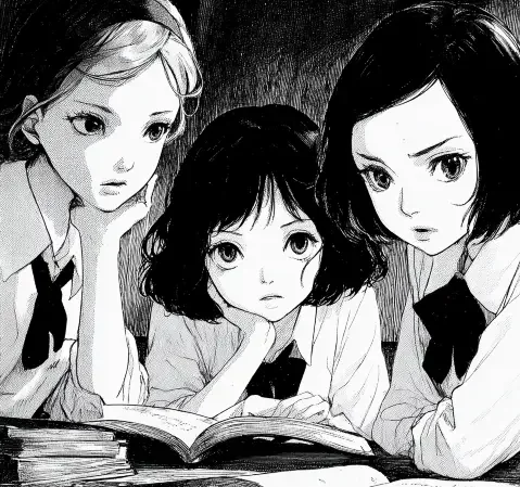 分类浏览场景，读者正在翻阅不同题材的漫画